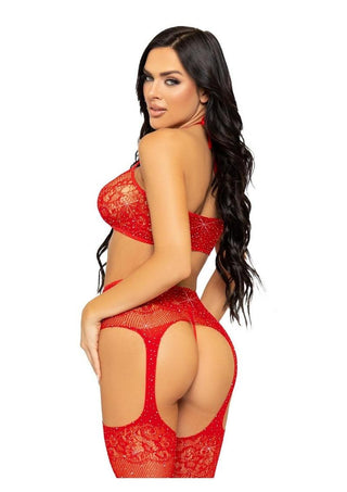 Leg Avenue Opposites Attract Bra and Panty Set