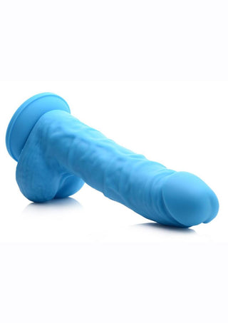 Lollicock - 7" Silicone Dildo with Balls - Berry