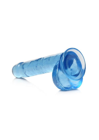 Lollicock - 8 Inch Slim Stick with Balls Cherry Ice Dildo