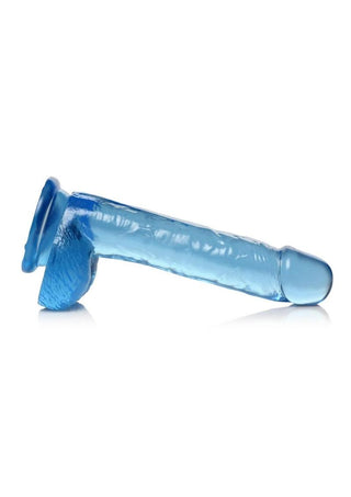 Lollicock - 8 Inch Slim Stick with Balls Cherry Ice Dildo