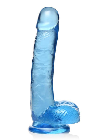 Lollicock - 8 Inch Slim Stick with Balls Cherry Ice Dildo