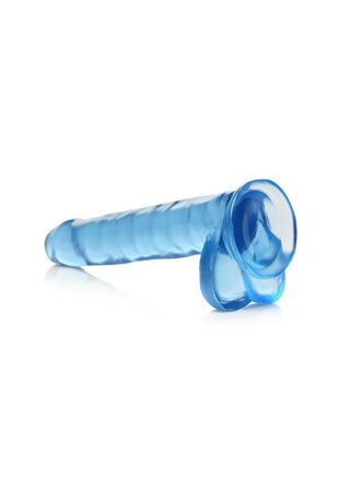 Lollicock - 8 Inch Slim Stick with Balls Cherry Ice Dildo