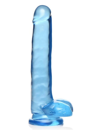 Lollicock - 8 Inch Slim Stick with Balls Cherry Ice Dildo