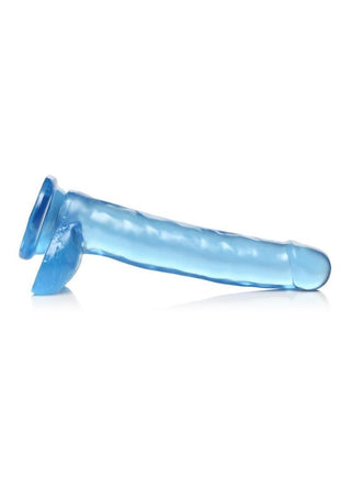 Lollicock - 8 Inch Slim Stick with Balls Cherry Ice Dildo