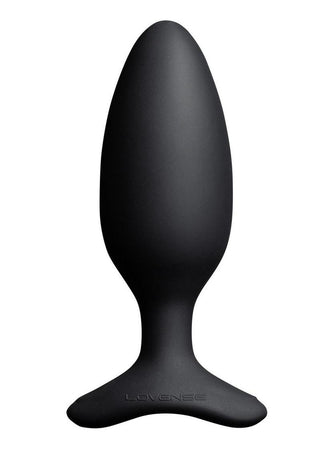 Lovense - Hush 2 Rechargeable App Compatible Silicone Vibrating Anal Plug 1.75" - Black