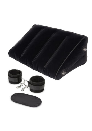 Lux Fetish Inflatable Position Wedge with Detachable Cuffs