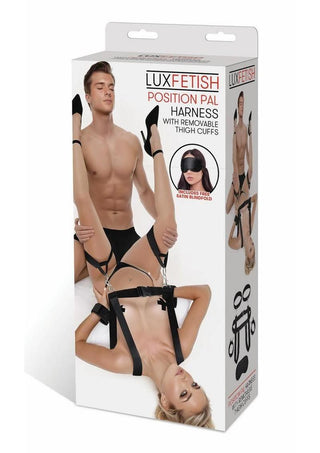 Lux Fetish Position Pal Harness with Removable Thigh Cuffs