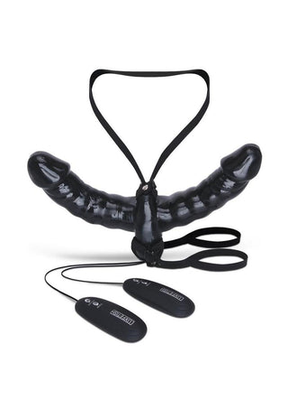 Lux Fetixh Vibrating Pleasure For 2 Double-Ended Strap-On