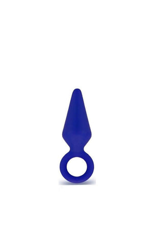 Luxe Candy Rimmer Silicone Butt Plug - Blue/Indigo - Small