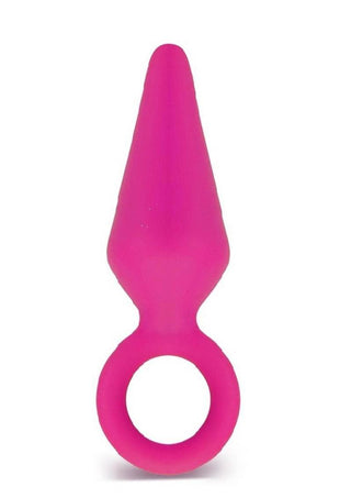 Luxe Candy Rimmer Silicone Butt Plug - Pink - Small