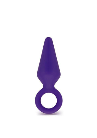 Luxe Candy Rimmer Silicone Butt Plug - Purple - Small