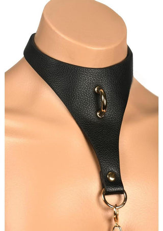 Master Series - Captivate Collar with Body Chain - Red