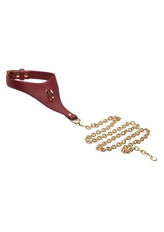 Master Series - Captivate Collar with Body Chain - Red