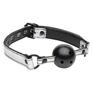 Master Series - Platinum Bound Gagged Breathable Ball Gag - Circus of Books