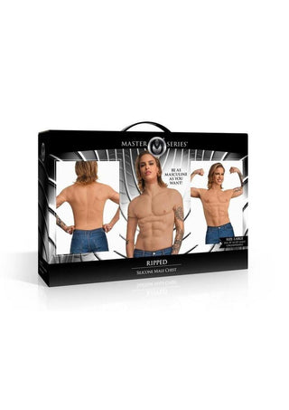 Master Series - Ripped Silicone Male Chest - Medium