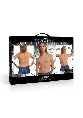 Master Series - Ripped Silicone Male Chest - Medium