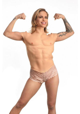 Master Series - Ripped Silicone Male Chest - Medium