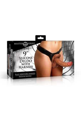 Master Series Silicone Realistic Dildo with Harness