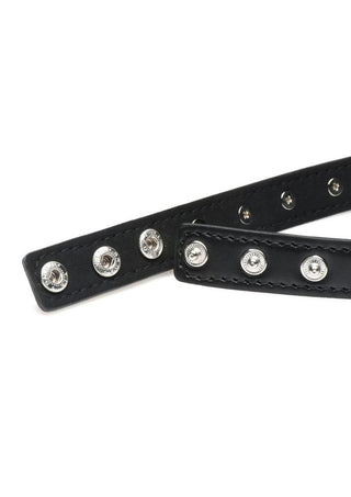 Master Series - Spiked Heart Choker - Black