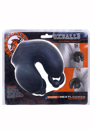 Oxballs - Meatlocker Silicone Chastity - Blue Ice