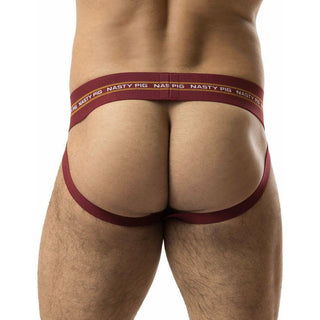 Nasty Pig - Core Jock Strap 3.0 - Burgundy/ Goldenrod - Circus of Books