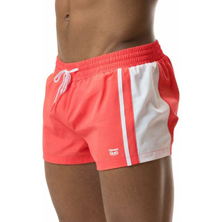 Nasty Pig - Diver Swim Trunk - Coral/White - Circus of Books