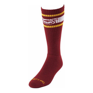 Nasty Pig - Hook'd Up Sport Sock 3.0 - Burgundy/ Goldenrod / OSFA - Circus of Books
