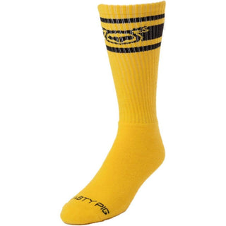 Nasty Pig - Hook'd Up Sport Sock - Electric Yellow/Black - Circus of Books