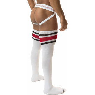 Nasty Pig - Hook'd Up Thigh High Sock - White / OSFA - Circus of Books