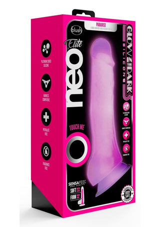 Neo Elite - Glow in the Dark Dildo 7.5" - Green