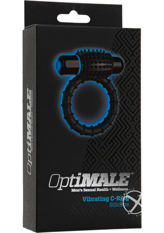 Optimale Vibrating Silicone C-Ring Black
