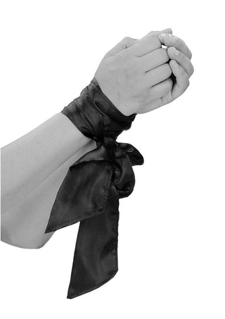 Ouch! Black & White Bondage Silky Ribbon