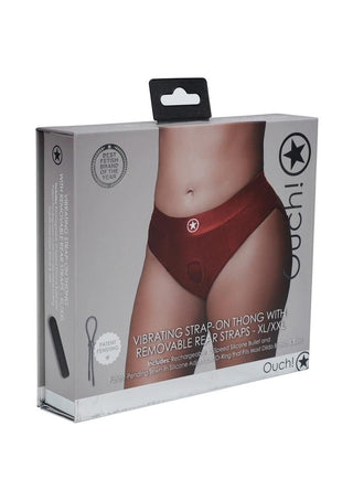 Ouch! Vibrating Strap-On Thong Rechargeable