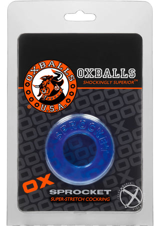 Oxballs Atomic Jock Sprocket Super Stretchy Cock Ring 2.8in - Clear