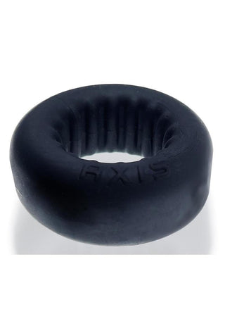 Oxballs Axis Rib Griphold Cock Ring - Clear Ice