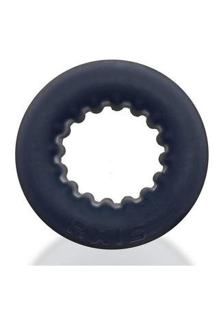 Oxballs Axis Rib Griphold Cock Ring - Clear Ice