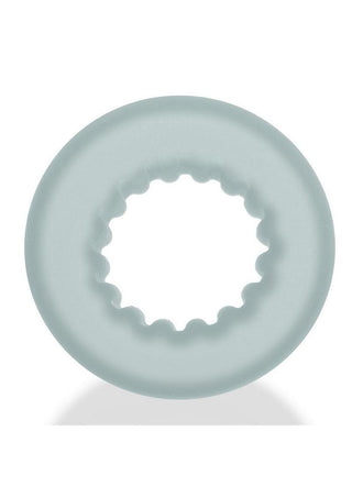 Oxballs Axis Rib Griphold Cock Ring - Black Ice