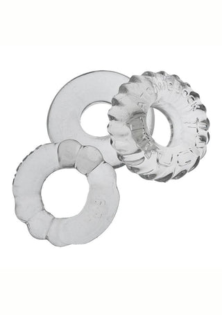 Oxballs Bonemaker Cock Ring Kit (3 pack) - Pool Blue