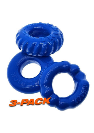 Oxballs Bonemaker Cock Ring Kit (3 pack) - Black