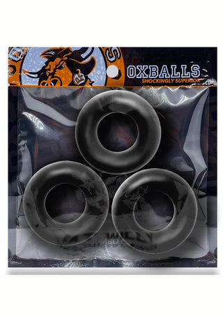 Oxballs Fat Willy Jumbo Cock Ring (3 pack) - Steel