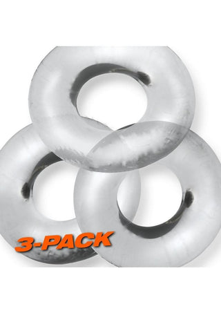 Oxballs Fat Willy Jumbo Cock Ring (3 pack) - Black