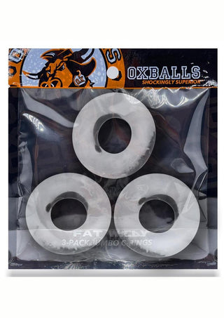 Oxballs Fat Willy Jumbo Cock Ring (3 pack) - Space Blue