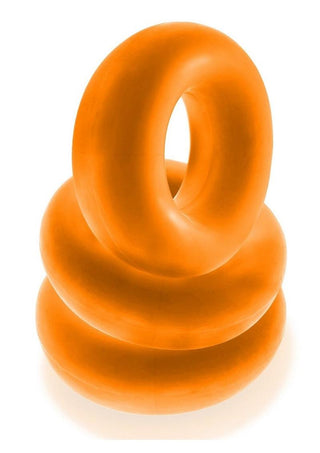 Oxballs Fat Willy Jumbo Cock Ring (3 pack) - Steel
