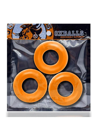 Oxballs Fat Willy Jumbo Cock Ring (3 pack) - Steel