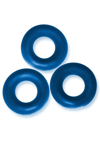 Oxballs Fat Willy Jumbo Cock Ring (3 pack) - Black