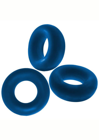 Oxballs Fat Willy Jumbo Cock Ring (3 pack) - Black