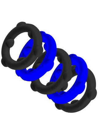 Oxballs - GEARHEADS 5-pack spinner rings BLUE/BLACK