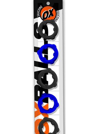 Oxballs - GEARHEADS 5-pack spinner rings BLUE/BLACK