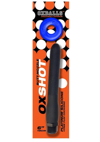 Oxballs - Oxshot Silicone Butt Nozzle Shower Hose and Cock Ring 6in