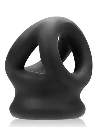 Oxballs -Tri-Squeeze Silicone 3-Ring Ball Stretching Sling - Blue